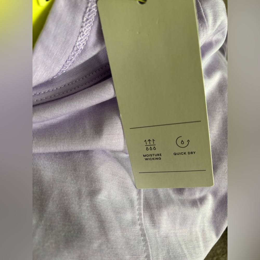 NWT All in Motion Moisture Wicking Lavender Top - Picture 3 of 8